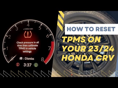 Comment réinitialiser le voyant du TPMS sur la Honda CR V MK6 Honda