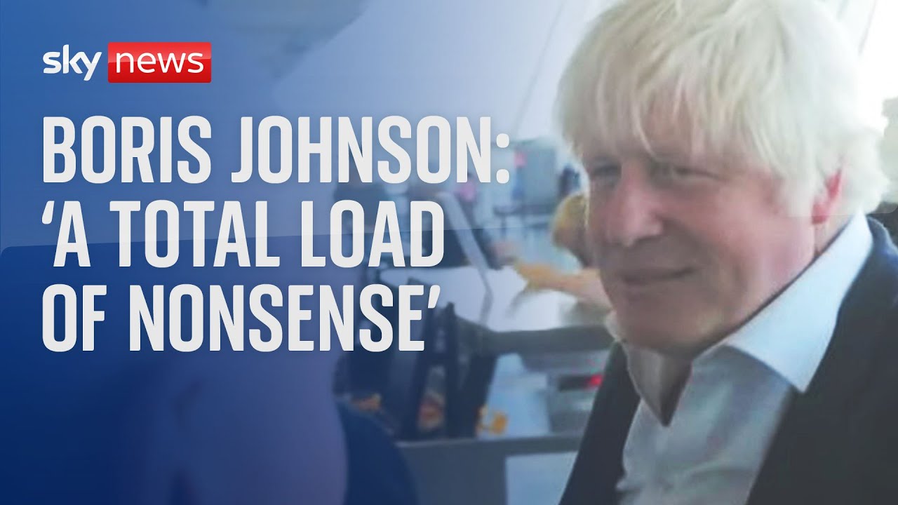 Boris Johnson tells Sky News new allegations of lockdown rule breaking are ‘total nonsense’