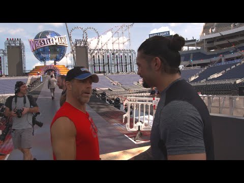 Seth Rollins and Roman Reigns prepare for their WrestleMania entrances on WWE 24 (WWE Network) - UCJ5v_MCY6GNUBTO8-D3XoAg