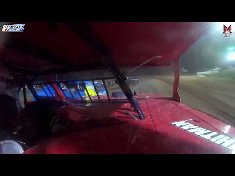 #00M Matt Brookshire - Midwest Mod - 9-14-2024 Springfield Raceway - In Car Camera - dirt track racing video image