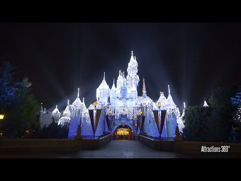 [HD] Disneyland Sleeping Beauty's Winter Castle Transformation Light Show - UCbDGvfJHf0r_WjS9voB8POA