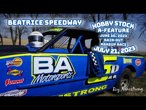 07/21/2023 Beatrice Speedway HObby Stock A Feature rained out on June 30th - dirt track racing video image