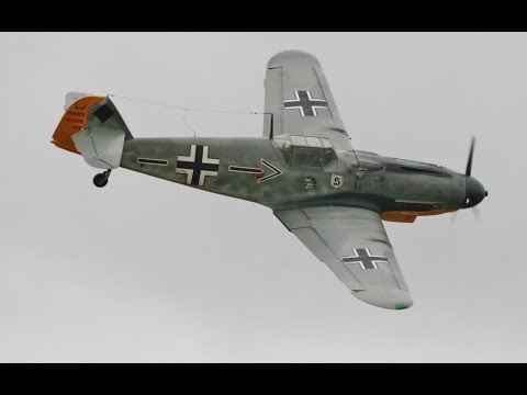 LARGE SCALE BF109 CRASH LANDING "LEGENDARY FIGHTERS" RAF COSFORD LMA RC MODEL AIRCRAFT SHOW - 2013 - UCMQ5IpqQ9PoRKKJI2HkUxEw