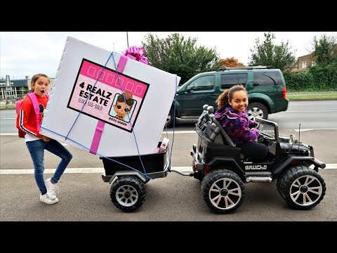 LOL SURPRISE DOLLS HOUSE TOY HUNT!! Power Wheels Ride On Car - UC6sSkkemzPjmrzS0Y0V_2zw