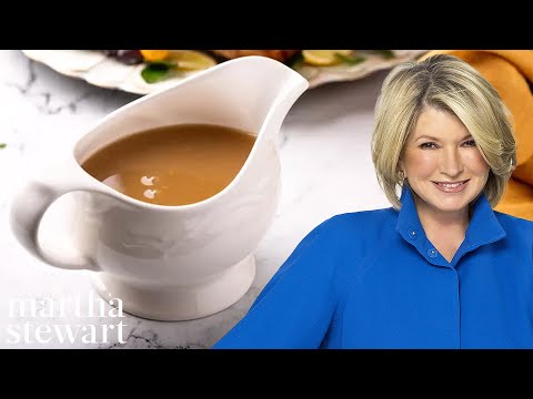 Basic Turkey Gravy | Thanksgiving Recipes |Martha Stewart - UC6JBm9OAkpI6NUBV_NsLxTA