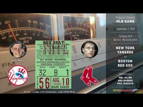New York Yankees vs Boston Red Sox - Radio Broadcast video clip
