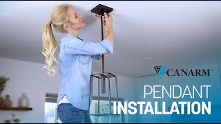 Video: How to Install a Down Rod Pendant Light | Canarm