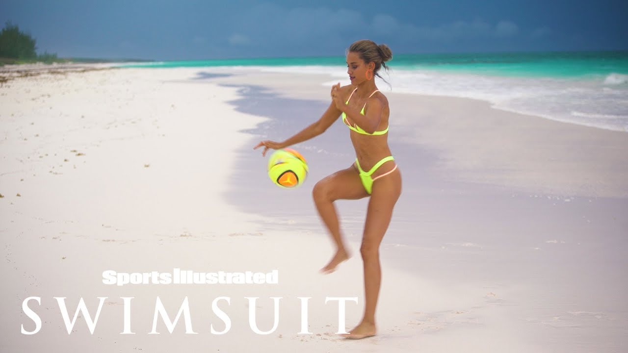 Chase Carter plays soccer in a very sexy way | Sports Illustrated Swimsuit