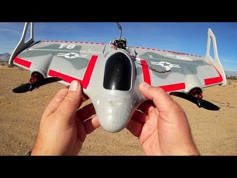 Eachine Mirage E500 VTOL Vertical Takeoff FPV airplane Flight Test Review - UC90A4JdsSoFm1Okfu0DHTuQ