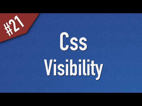 [ Css In Arabic ] #21 – Visibility – Visible / Hidden [ Css 2 ]