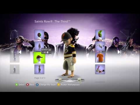 Saints Row: The Third XBox Live Marketplace Avatar Items - UCssW3gaIc8BHuPJQ4rFMQpg