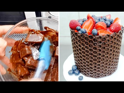 Simple CHOCOLATE Decoration Cake - MICROWAVE Chocolate Melting by CakesStepbyStep - UCjA7GKp_yxbtw896DCpLHmQ