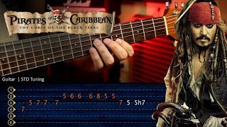 Pirates of the Caribbean - He's a Pirate Guitar Tutorial | Piratas del Caribe Guitarra Christianvib