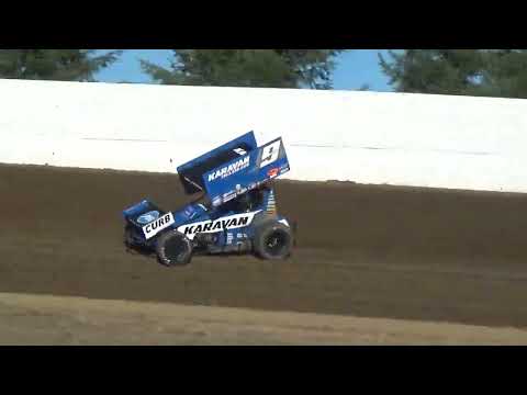 Grays Harbor Raceway - World of Outlaws 2022 - dirt track racing video image