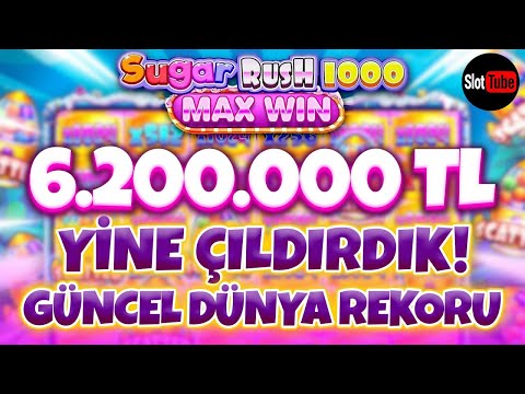 Sugar Rush 1000 | YİNE ÇILDIRDIK!  6.200.000 TL KAZANÇ! |  MAX WİN GİBİ ÖDEME! |  #sugarrushmaxwin