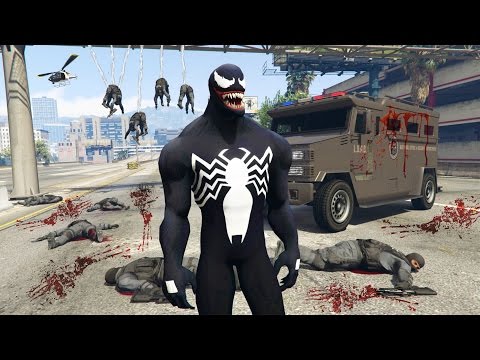 GTA 5 Mods - SPIDERMAN "VENOM" MOD w/ WEB SHOOTER! GTA 5 Venom Mod Gameplay! (GTA 5 Mods Gameplay) - UC2wKfjlioOCLP4xQMOWNcgg