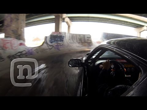 Drift Car Burnout In Skatepark With Ryan Tuerck - UCsert8exifX1uUnqaoY3dqA