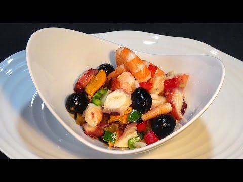 Receta Salpicón de marisco o Ensalada de marisco - Recetas de cocina, paso a paso, tutorial - UC5ONfXPjWgqElh0NZaRJ1tg