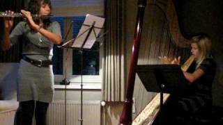 Sicilienne - Jean Absil - Flute(Elise) and Harp(Immele)