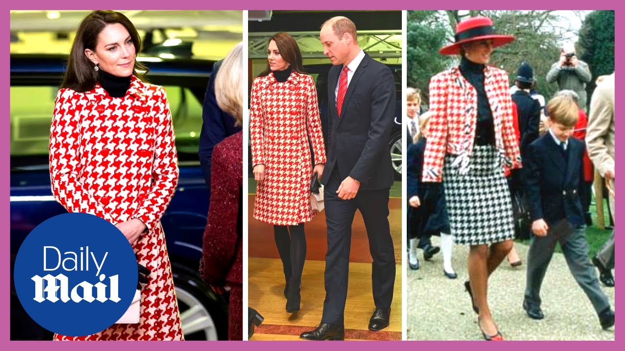 Kate Middleton channels iconic Princess Diana 1990s look with Prince Williamat England v Wales game