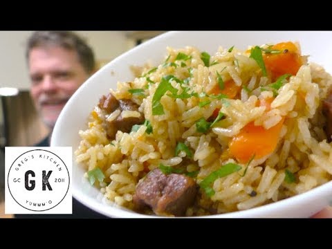 Beef Plov Recipe Cooked in Pressure Cooker / Instant Pot - Greg's Kitchen - UCGXHiIMcPZ9IQNwmJOv12dQ