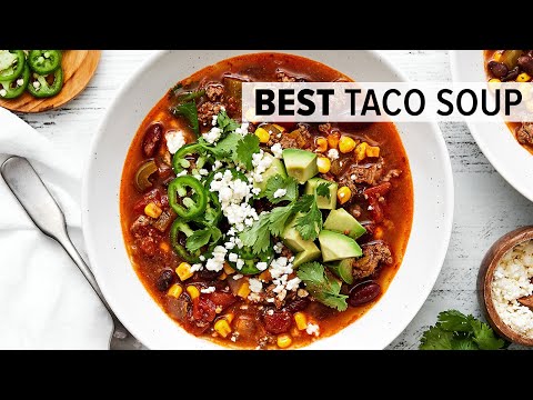 TACO SOUP | an easy, healthy dinner recipe - UCYidQwKhM3WTDKpT8pwfJzw