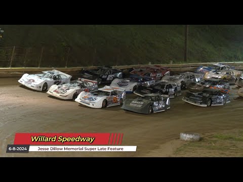 Willard Speedway - Jesse Dillow Memorial Super Late Feature - 6/8/2024 - dirt track racing video image