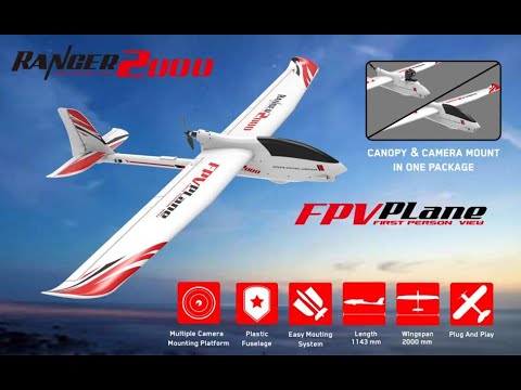 Volantex Ranger 2000 V757-8 2000mm Wingspan EPO FPV Aircraft RC Airplane PNP - UCabt5wX6VlJMtYB2HNJboww