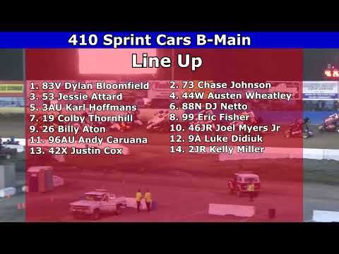Skagit Speedway, Super Dirt Cup 2023 - Night 1, 410 Sprint Cars B-Main - dirt track racing video image