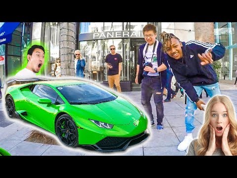 DRIVING A LAMBORGHINI THROUGH BEVERLY HILLS *Funny Reactions* - UCtS0JcoBgAIEjmifiip8IJg