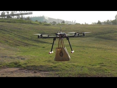 6kg Payload lifting test with OFM GQuad 8 Octacopter - UCsFctXdFnbeoKpLefdEloEQ