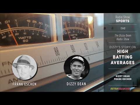 Dizzy Dean on High Batting Average - Radio Interview video clip