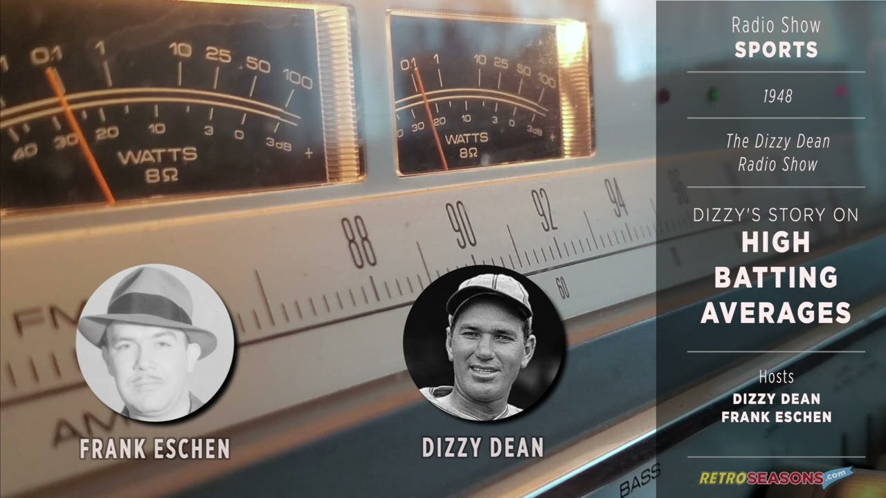 Dizzy Dean on High Batting Average - Radio Interview video clip