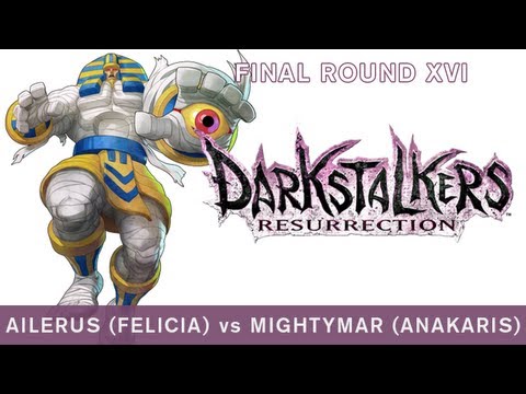 Ailerus (Felicia) vs MightyMar (Anakaris) -  Darkstalkers Resurrection - Final Round XVI - UC3z983eBiOXHeS7ydgbbL_Q