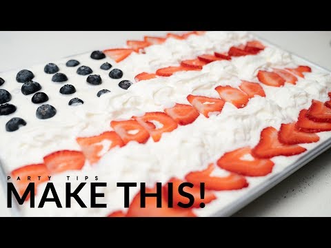 No-Bake American Flag Cheesecake for 4th of July 