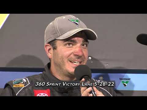 Knoxville Raceway 360 Victory Lane / Aaron Reutzel / May 28, 2022 - dirt track racing video image