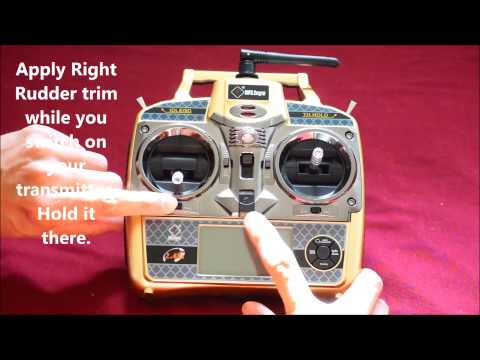 Transmitter Calibration for WLtoys V977 Power Star X1 & V931 A350 Scale Helicopter - UCWgbhB7NaamgkTRSqmN3cnw