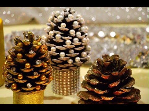 DIY Pine cone Christmas Trees - Miniature Christmas Tree Caft DIY Projects - UCtdpyjrTVGhEozax_2kZrSQ