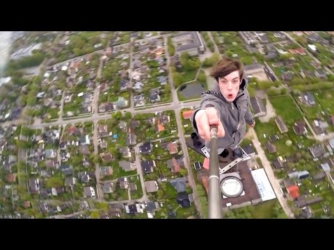 INSANE huge TV tower climb! (People are Awesome) - UCIJ0lLcABPdYGp7pRMGccAQ