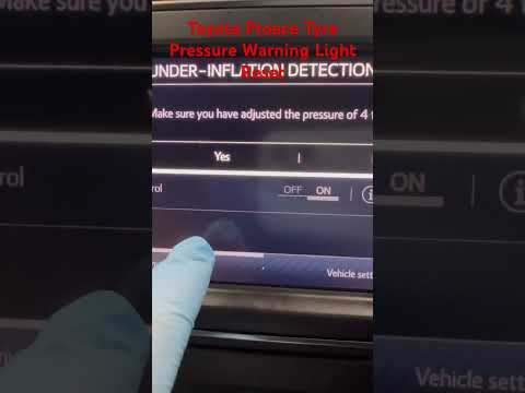 Come resettare la spia TPMS della Toyota Proace