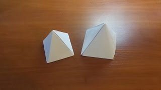 Оригами - пирамида из бумаги