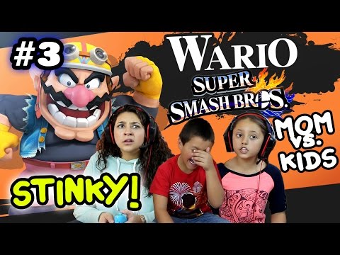 MOM vs. KIDS - Super Smash Bros 4 Wii U - SO STINKY! w/ Wario Foe Battle (Part 3) FACE CAM - UCC-RHF_77zQdKcA75hr5oTQ