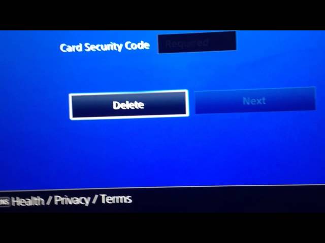 How To Remove A Credit Card From Your PS4 Without A Password Commons 