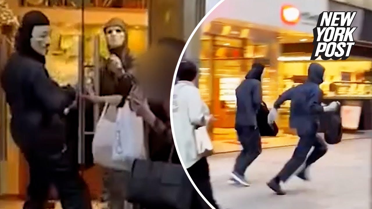 Masked teens rob Tokyo Rolex store in brazen daytime heist mistaken for movie shoot | New York Post