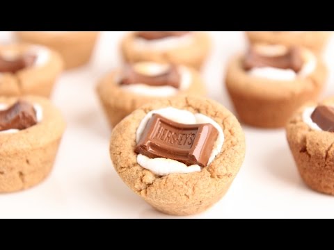 S'Mores Cookie Cups Recipe - Laura Vitale - Laura in the Kitchen Episode 801 - UCNbngWUqL2eqRw12yAwcICg