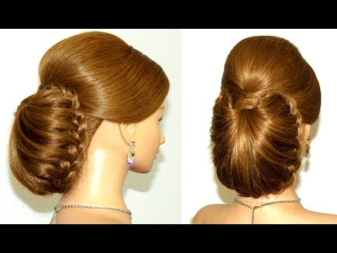 Braided updo  hairstyle for long hair tutorial - UCBDR4TSiuXpWFNSA4cxPp6g