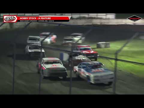 Hobby Stock &amp; Sportsman | Rock County Speedway | 7-25-2019 - dirt track racing video image