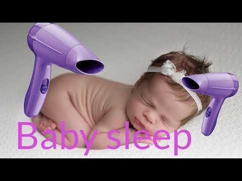 10 Stunden - Baby Fön Geräusch zum Einschlafen | Fön zum Einschlafen | Haarfön Babys