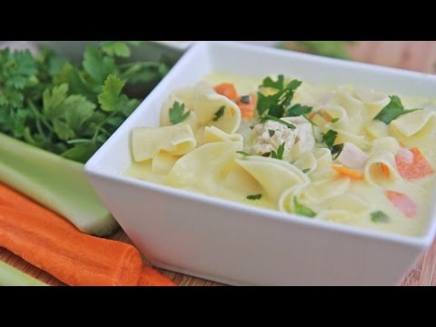 Creamy Chicken Noodle Soup Recipe - UCubwl8dqXbXc-rYE8MOSUnQ