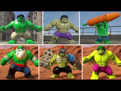 Evolution of Hulk (Bruce Banner) in LEGO Marvel Games - UCg_j7kndWLFZEg4yCqUWPCA